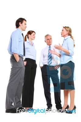 Business People Discussing Work Stock Photo