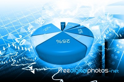 Business Pie Chart Stock Image