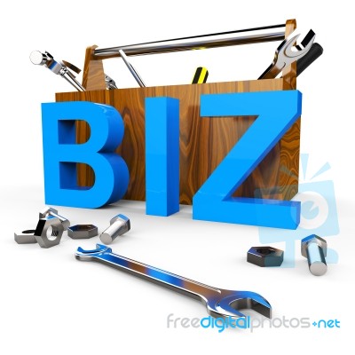 Business Word Means Buying Exporting And E-commerce Stock Image