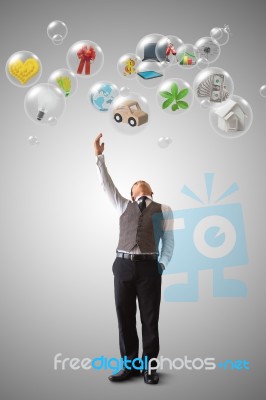 Businessman And Dream Stock Photo