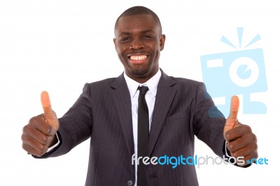 thumbs up stock photo