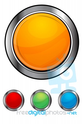 Buttons icon set Stock Image