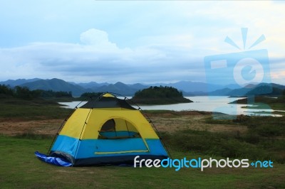 Camping Site Stock Photo