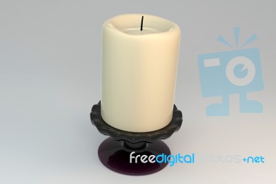 Candle 3D Stock Image
