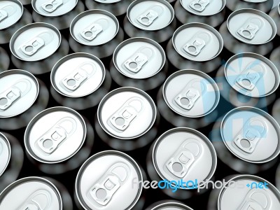 Cans Stock Image