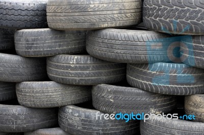 Car Tyres Stock Photo