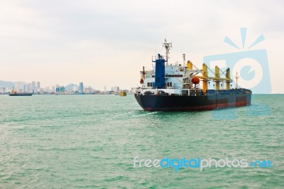 Cargo Ship Stock Photo