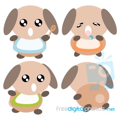 Cartoon Dog Illustration Stock Image