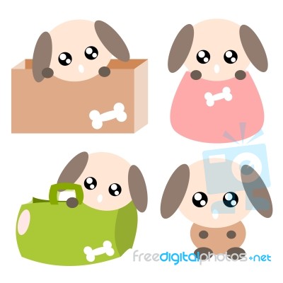 Cartoon Dog Illustration Stock Image