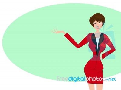 Cartoon Woman Stock Image