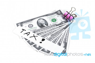 Cash For Tax Stock Photo