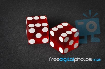 Casino Dice Stock Photo