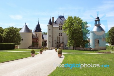 Castle of Chamerolles Stock Photo