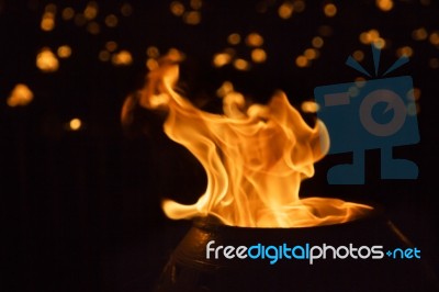 Ceremony Flames Stock Photo