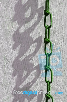 Chain And Shadow Stock Photo