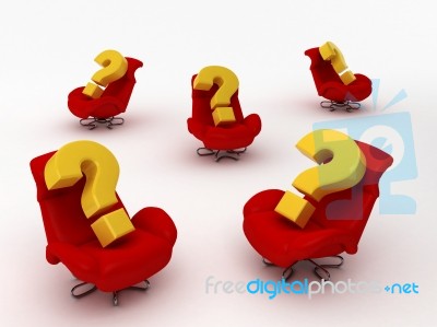 Chair 3D Stock Image