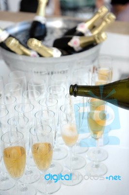 Champagne Stock Photo