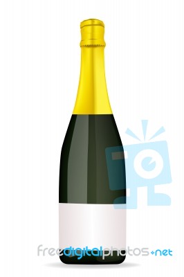 Champagne Bottle Stock Image