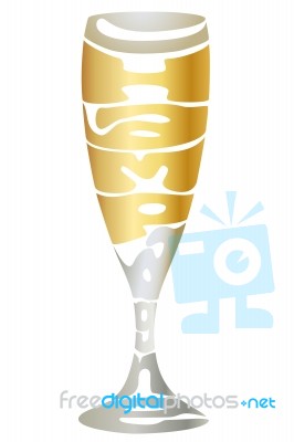 Champagne Glass Stock Image
