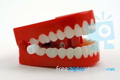Chattering Teeth Stock Photo
