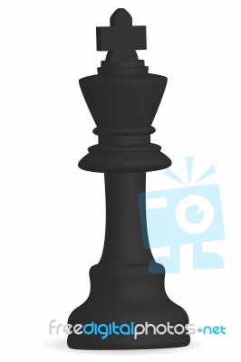 Chess King Icon Stock Image