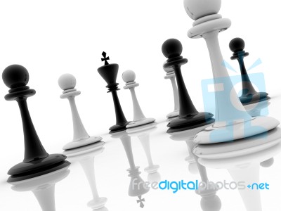 Chess Pieces Stock Image