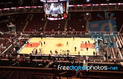 Chicago Bulls United Center Sports Arena
 Stock Photo