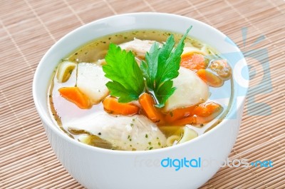 Chicken Soup Stock Photo