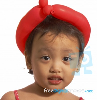 Child With Balloon Stock Photo