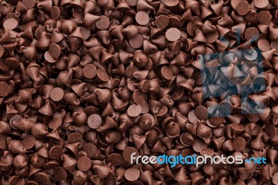 Chocolate Chips Stock Photo