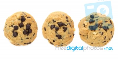 Chocolate Chips Cookies Stock Photo