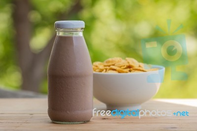 Chocolate Milk Stock Photo