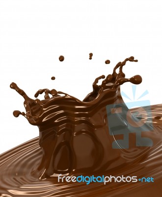 Chocolate Splash Stock Photo