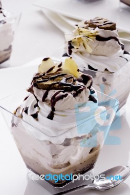 Chocolate Trifle Stock Photo