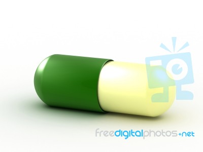 Choose Correct Pills - 3d Illustration Stock Image