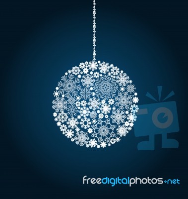 Christmas Background With Christmas Ball Stock Image
