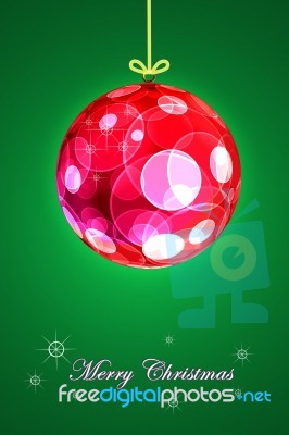 Christmas Ball Background Stock Image