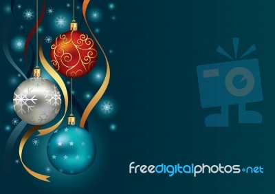Christmas Bauble Background Stock Image
