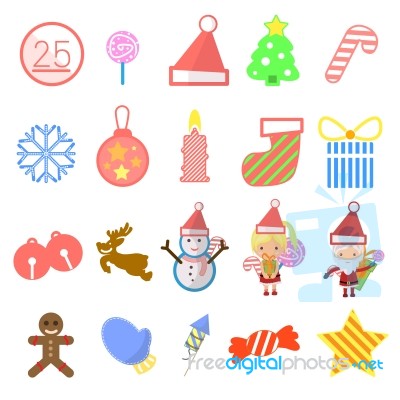 Christmas Card Icon Stock Image
