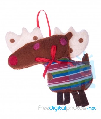 Christmas Reindeer Decoration Stock Photo