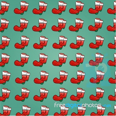 Christmas Socks Background Stock Image