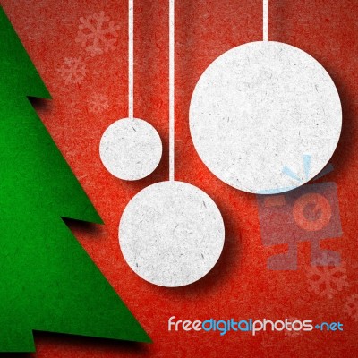Christmas Tree And Ball Stock Image