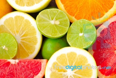 Citrus Fresh Fruits Stock Photo
