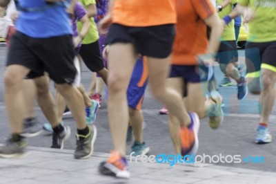 City Runners Stock Photo