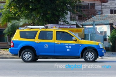 City Taxi Chiangmai Stock Photo