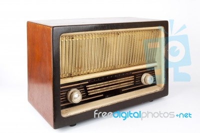 Classic Radio Player Stock Photo