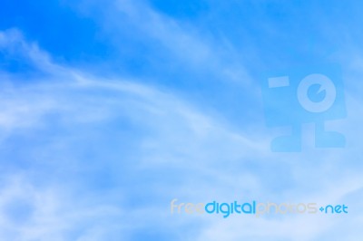 Clear Blue Sky Background Stock Photo