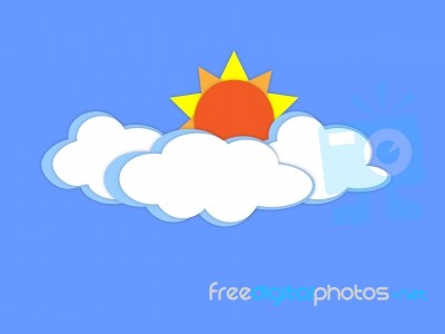 Cloud And Sun Stock Image