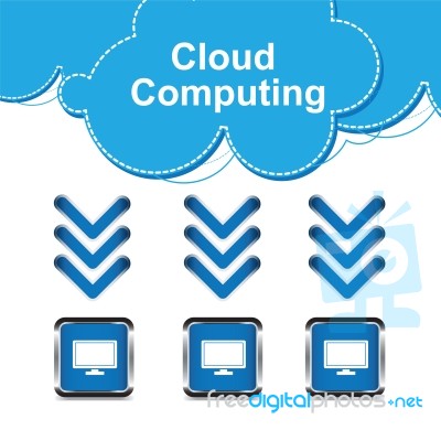 Cloud Computing Concept Stock Image