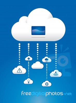 cloud computing concept Stock Image